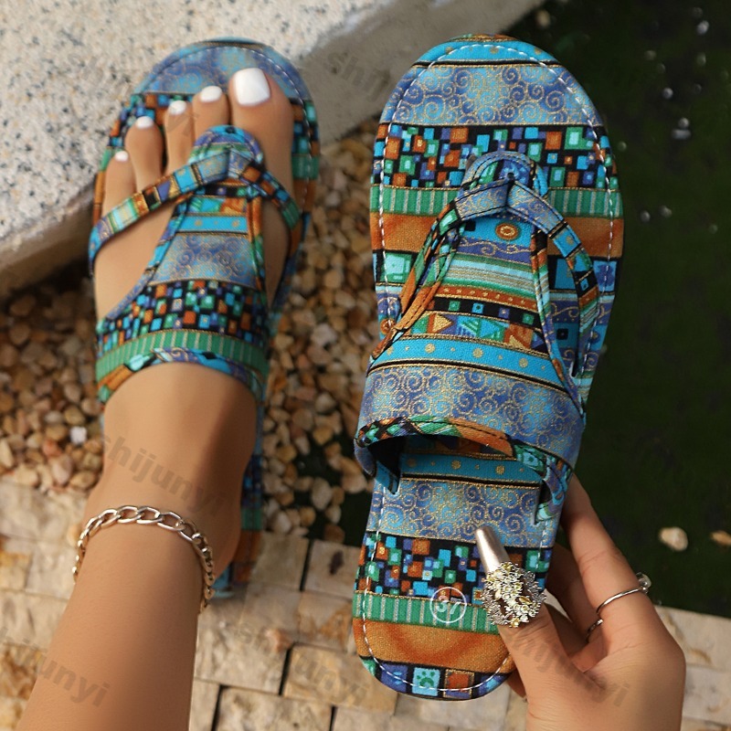 Ethnic Modern Fashion - 큰 사이즈 여성 샌들 2025 여름