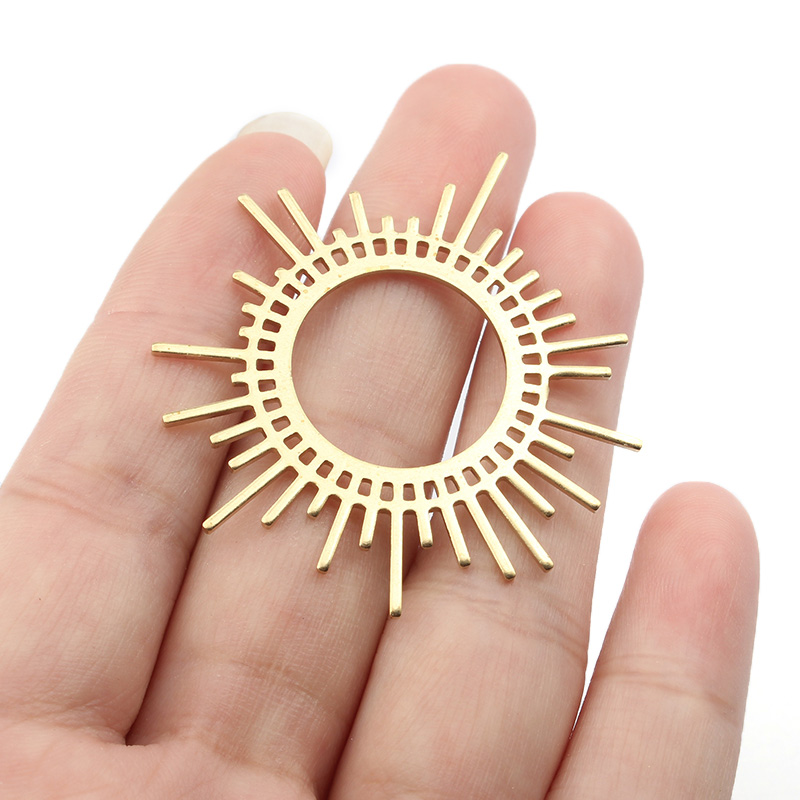 Ethnic Fashion Jewellery - 5 개/몫 원시 황동 태양 버스트