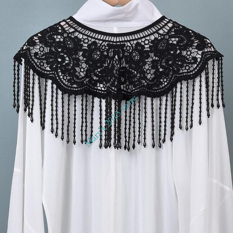 파란색 진주 장식품과 전통 중국 스타일 수 놓은 어깨  - Ethnic Fashion Design 리뷰 및 가격