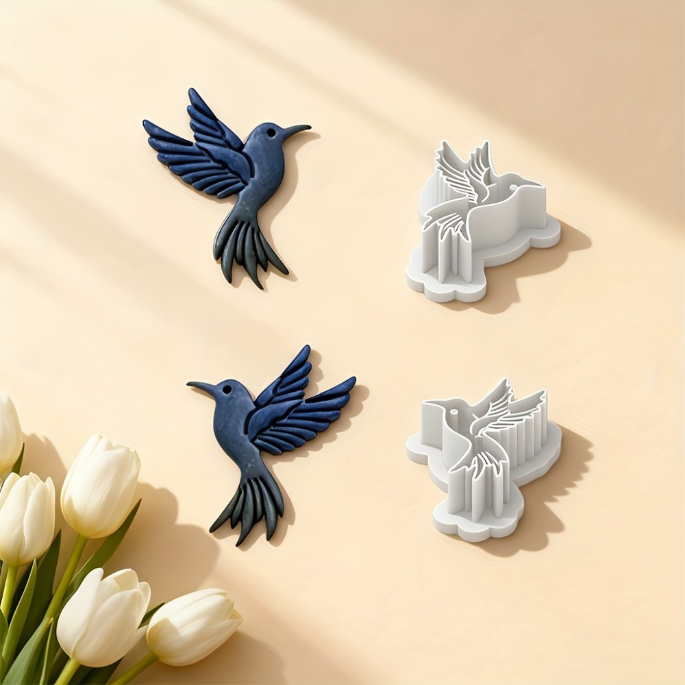 2Pcs 플라잉 허밍버드 폴리머 클레이 커터 DIY 보 - Ethnic Fashion Jewellery 리뷰 및 가격