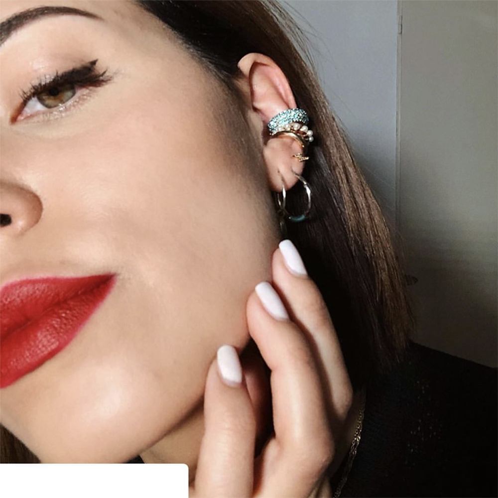 Boho 트렌디 진주 귀에 커프 귀걸이 여자를위한 여자 - Ethnic Fashion Jewellery 리뷰 및 가격