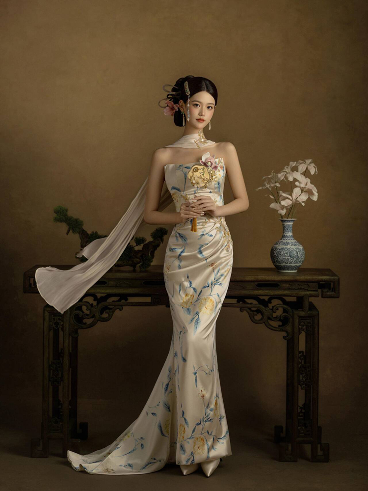 2026 신상 스튜디오 중국풍 웨딩드레스 인물 사진 촬 - Ethnic Fashion Studio 리뷰 및 가격