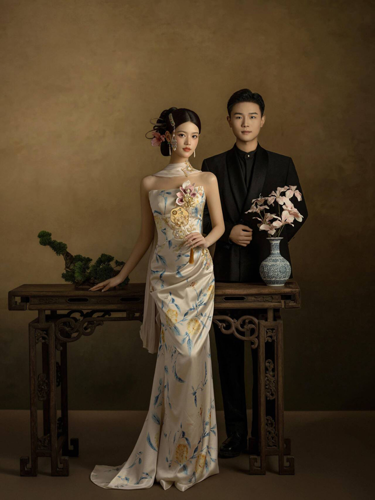 2026 신상 스튜디오 중국풍 웨딩드레스 인물 사진 촬 - Ethnic Fashion Studio 리뷰 및 가격