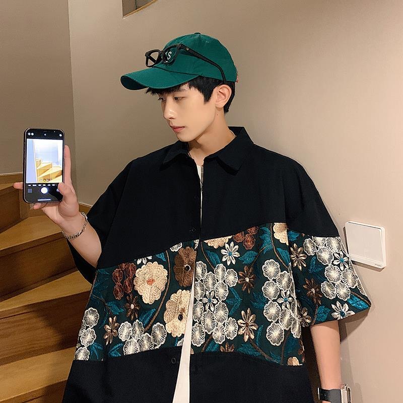 XXL 에스닉 스타일 자수 남성 여름 셔츠 디자인 탑  - Urban Ethnic Fashion 리뷰 및 가격