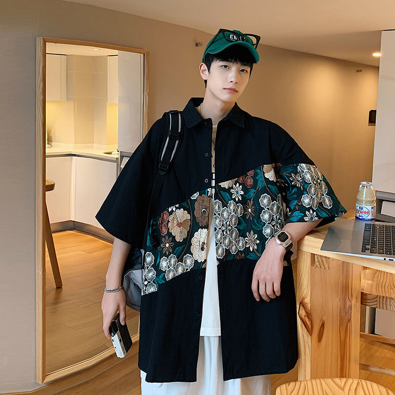 XXL 에스닉 스타일 자수 남성 여름 셔츠 디자인 탑  - Urban Ethnic Fashion 리뷰 및 가격