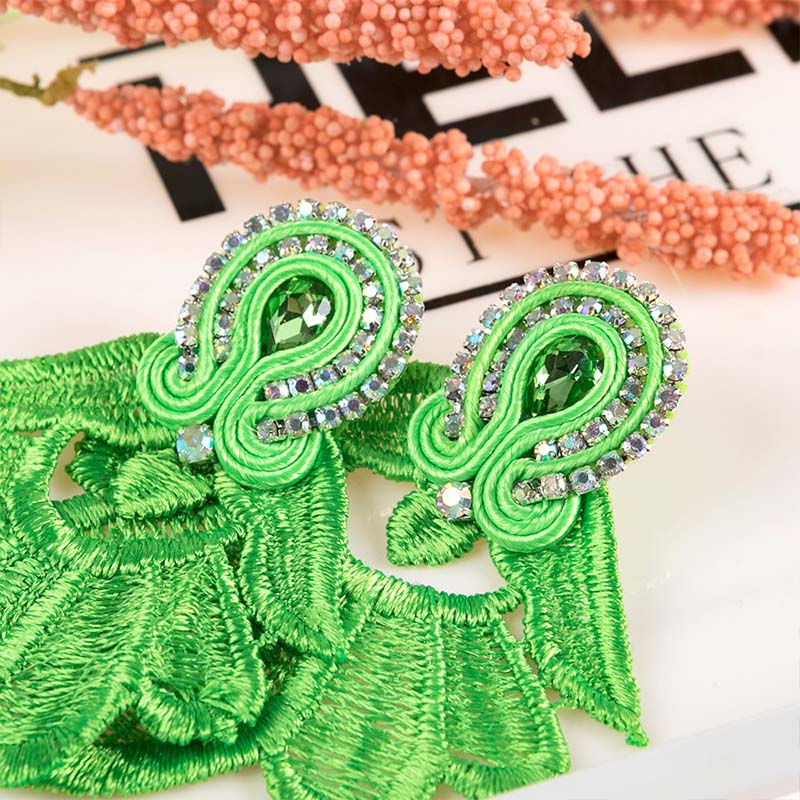 패션 여성 귀걸이 쥬얼리 액세서리 수타셰 귀걸이 레이스 - Ethnic Fashion Jewellery 리뷰 및 가격