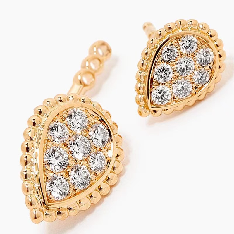 황동 18k 골드 분리형 이중 눈 귀걸이 여성 쥬얼리  - Ethnic Fashion Jewellery 리뷰 및 가격