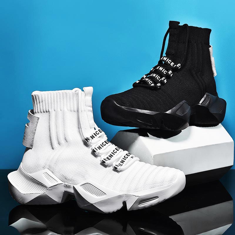 플러스 사이즈 하이 탑 대규모 스포츠 양말 부츠 남성  - Ethnic Fashion Online Shopping 리뷰 및 가격