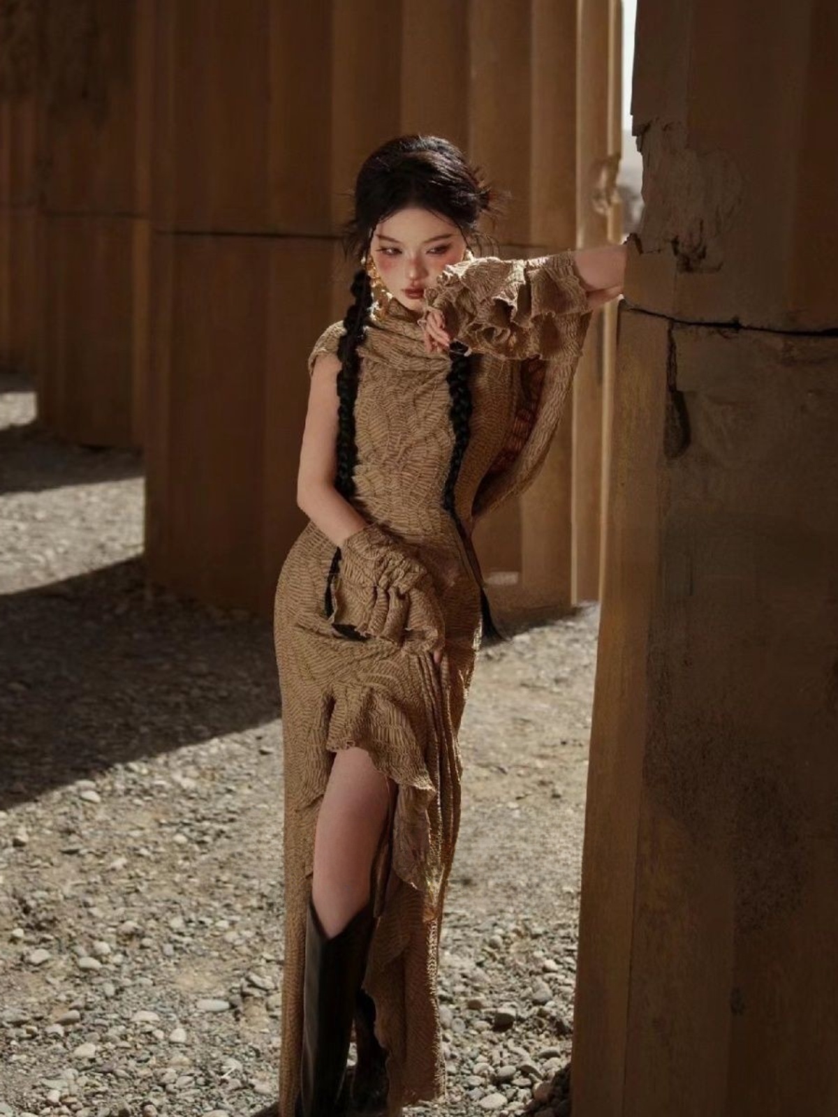 사막 공주 스타일 휴일 드레스 사진 촬영 스튜디오 신상 - Ethnic Fashion Studio 리뷰 및 가격