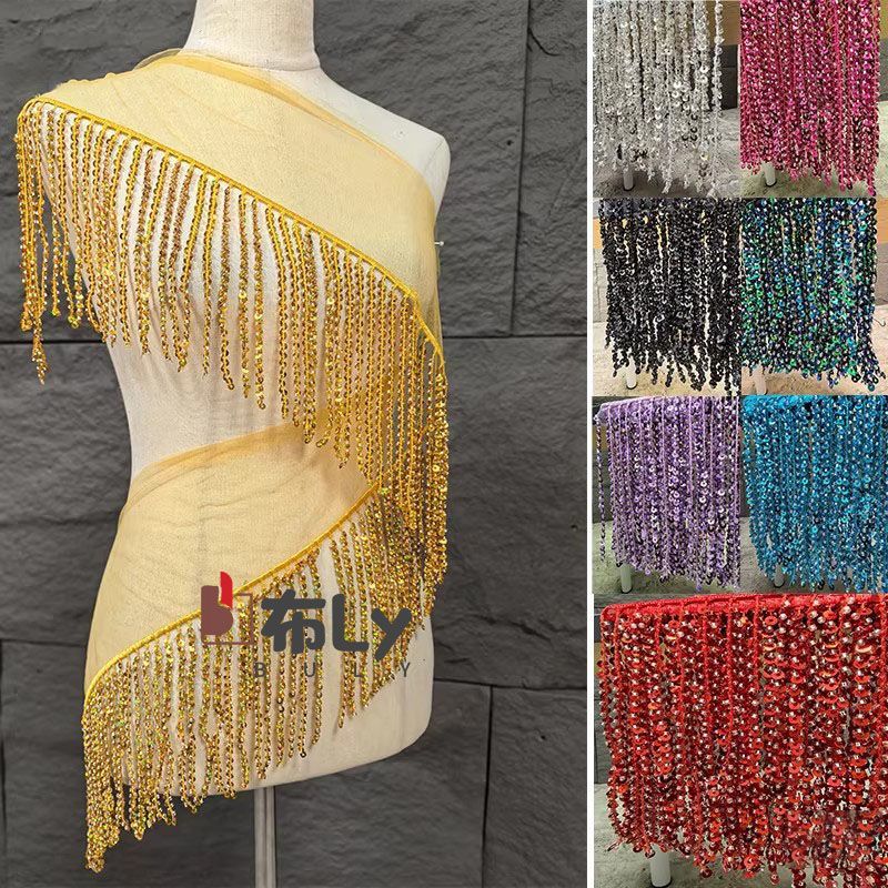 15cm 비즈 장식 스팽글 태슬 프린지, 무대 의상 스 - Ethnic Fashion Design 리뷰 및 가격