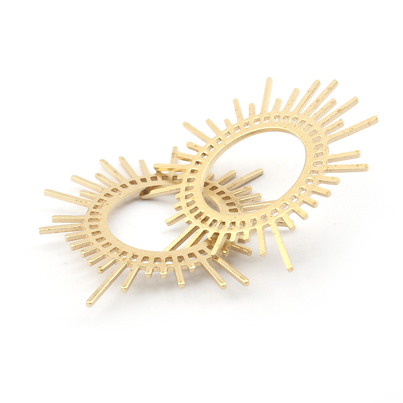 5 개/몫 원시 황동 태양 버스트 매력 DIY Boho - Ethnic Fashion Jewellery 리뷰 및 가격