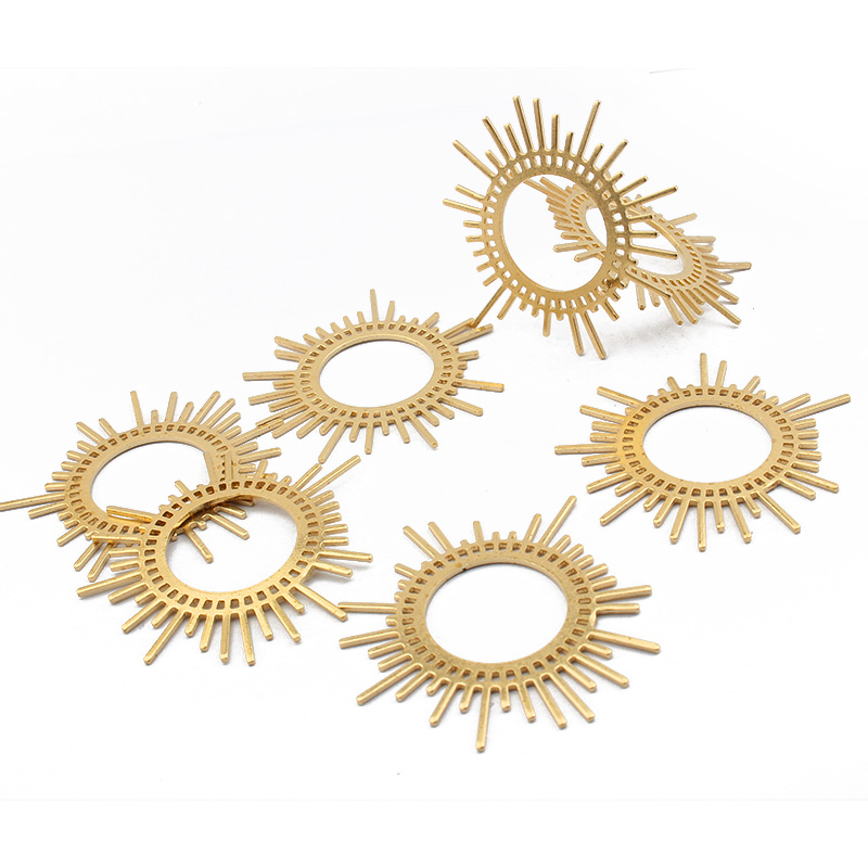 5 개/몫 원시 황동 태양 버스트 매력 DIY Boho - Ethnic Fashion Jewellery 리뷰 및 가격