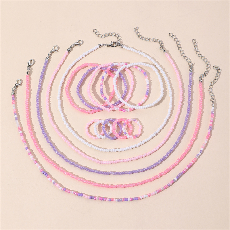 15개/세트 수제 보헤미안 비즈 쥬얼리 세트 – 일상  - Ethnic Fashion Jewellery 리뷰 및 가격