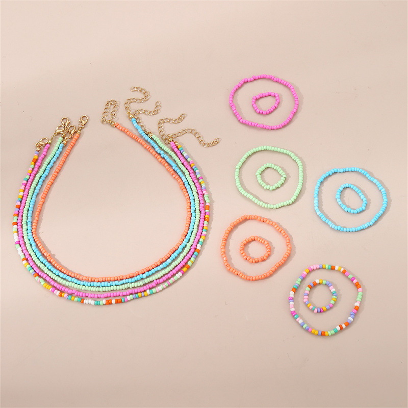 15개/세트 수제 보헤미안 비즈 쥬얼리 세트 – 일상  - Ethnic Fashion Jewellery 리뷰 및 가격
