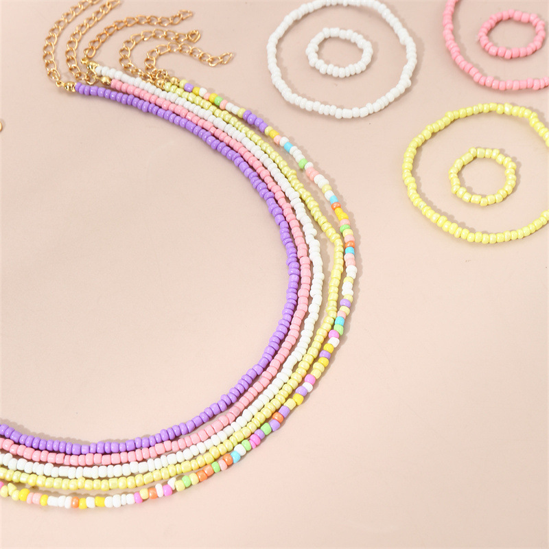 15개/세트 수제 보헤미안 비즈 쥬얼리 세트 – 일상  - Ethnic Fashion Jewellery 리뷰 및 가격